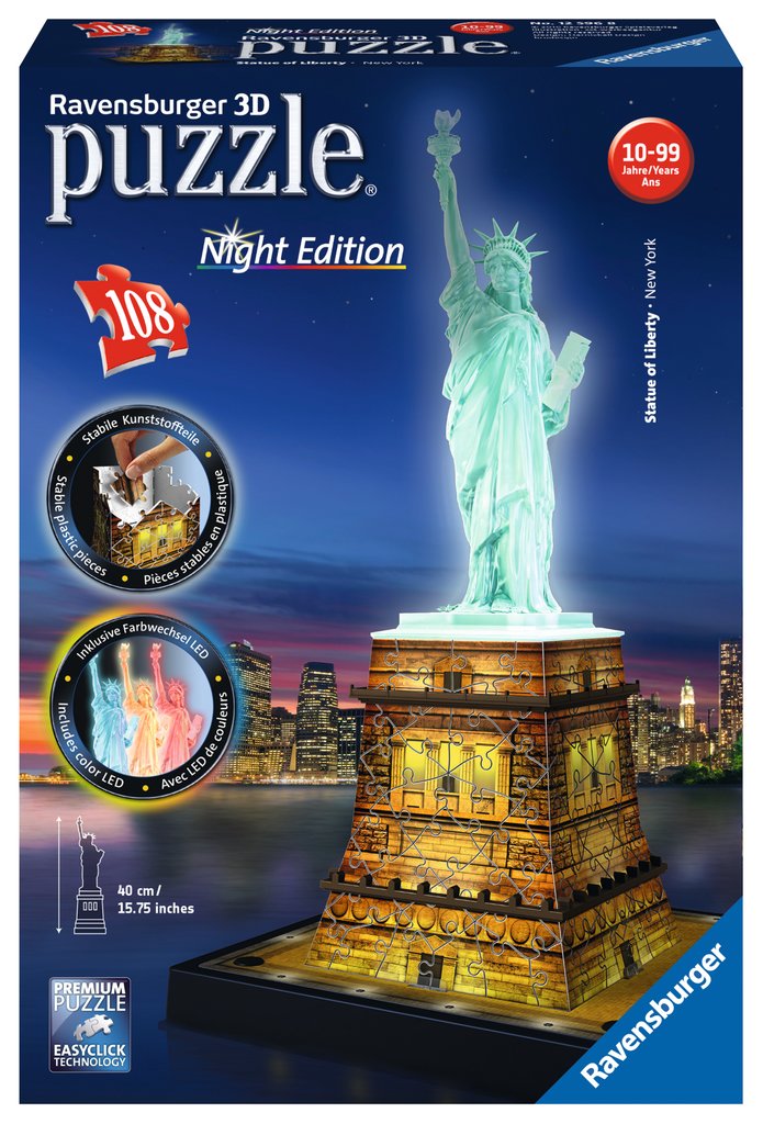 Puzzle 3D Especiale Torre de la Libertad -Night Edition- Ravensburger