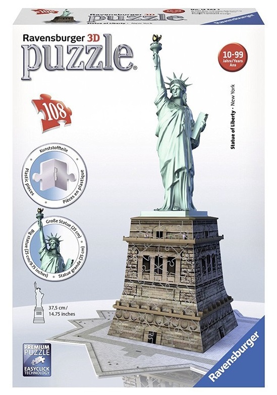 Puzzle 3D Midi Estatua de la Libertad Ravensburger