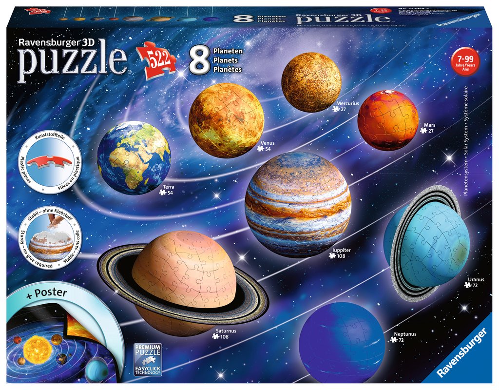 Sistema Solar Puzzles 3D Ravensburger