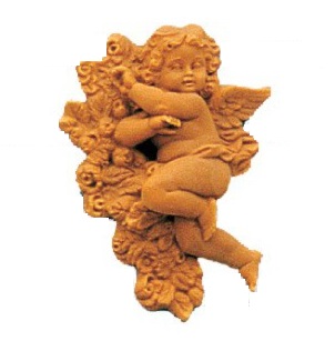 Figura Poliuretano -Angel Dormido- 16 x 12 cm.