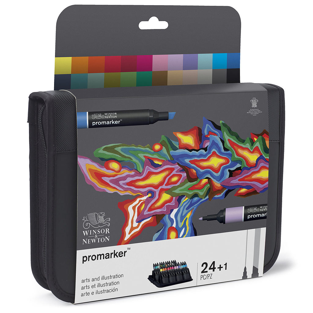 Estuche 24+1 Rotuladores Colores Arte e Ilustración Promarker