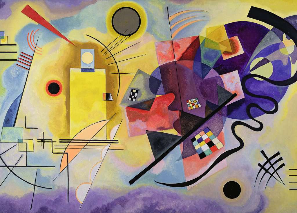 Puzzle 1000 piezas -Kandinsky, Wassily: Amarillo, Rojo, Azul- Ravensburger