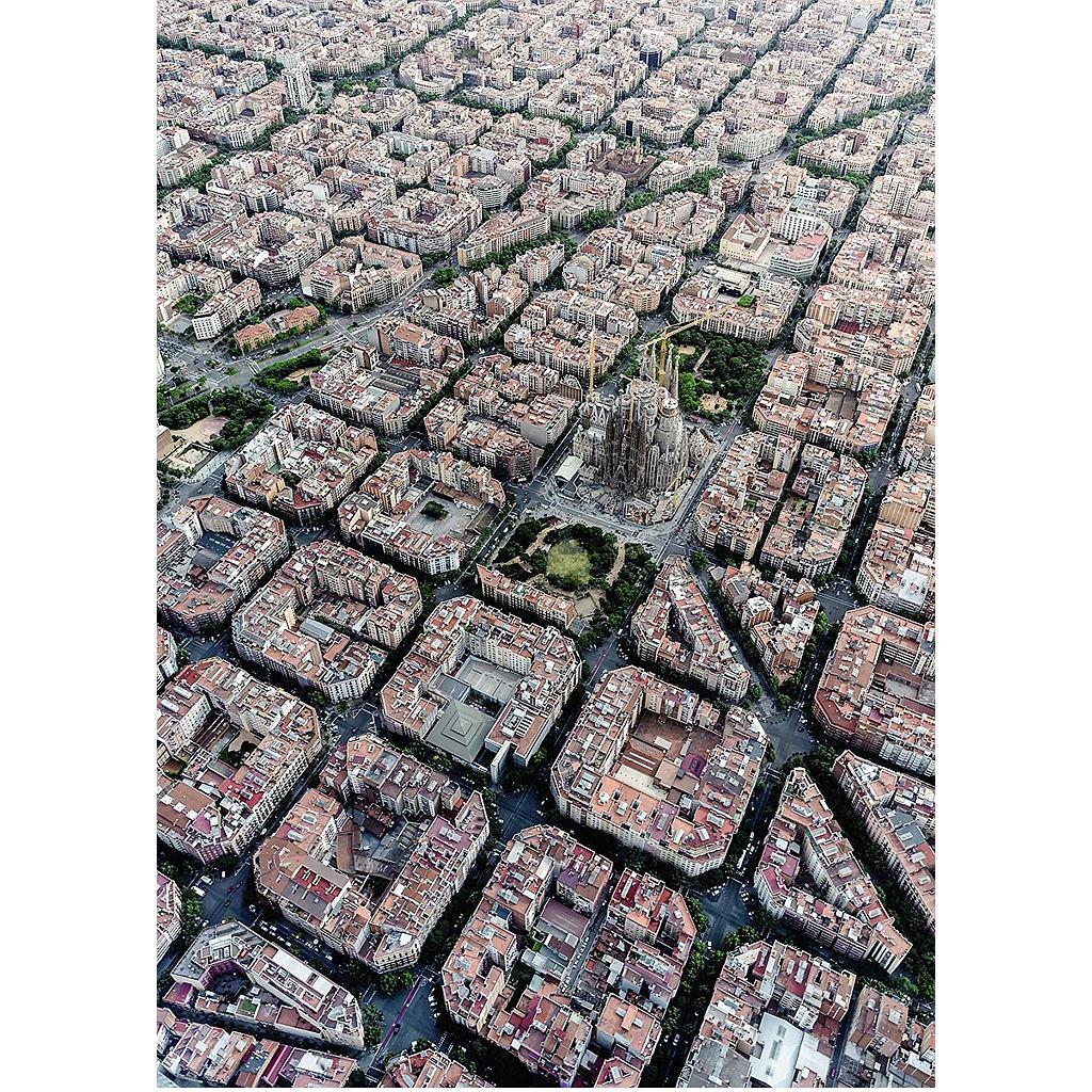 Puzzle 1000 piezas -Vista Aérea de Barcelona- Ravensburger