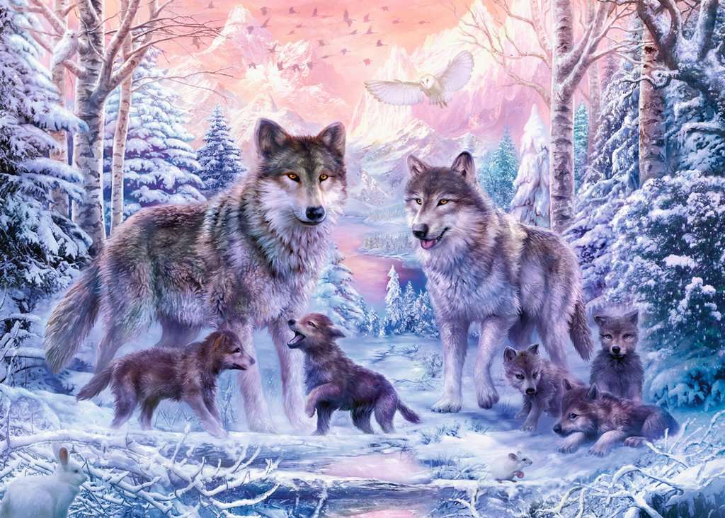 Puzzle 1000 piezas -Lobos- Ravensburger