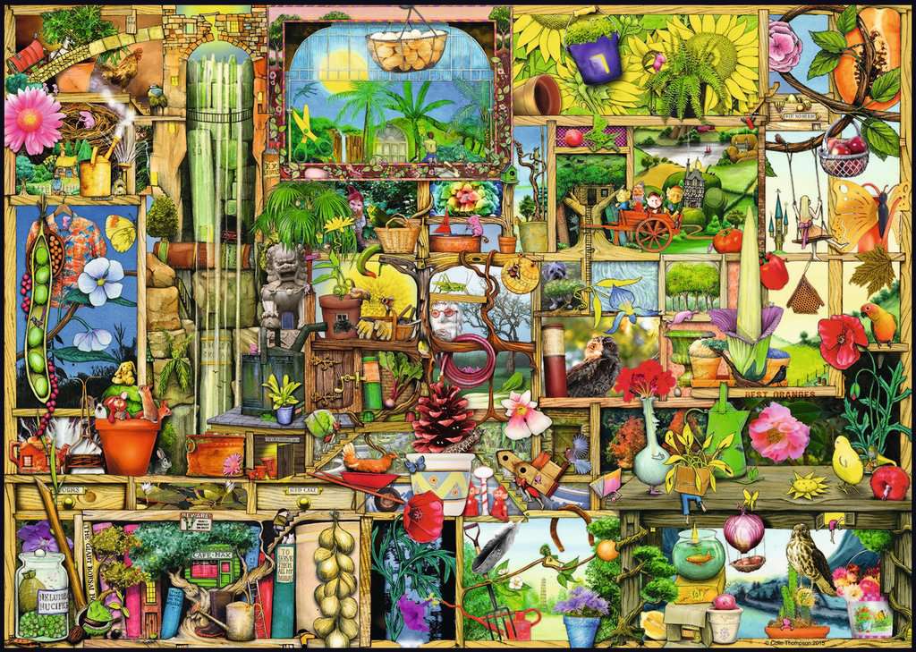 Puzzle 1000 piezas -Colin Thompson, The Gardener'S Cupboard- Ravensburger