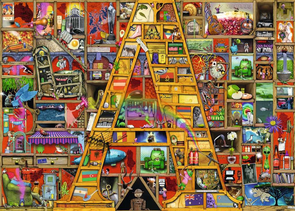 Puzzle 1000 piezas -Awesome Alphabet "A"- Ravensburger