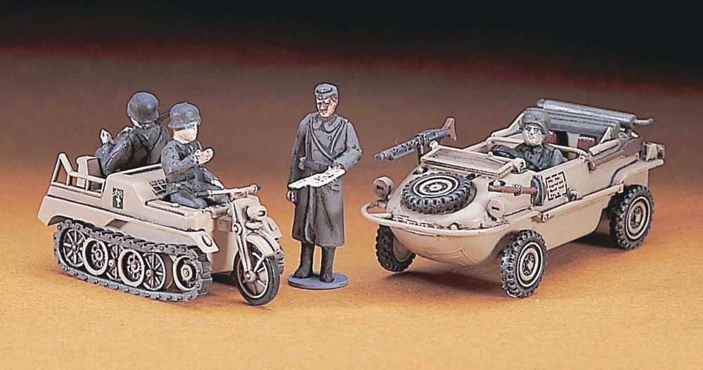 Carros 1:72 -Schwimmwagen / Kettenkrad- Hasegawa