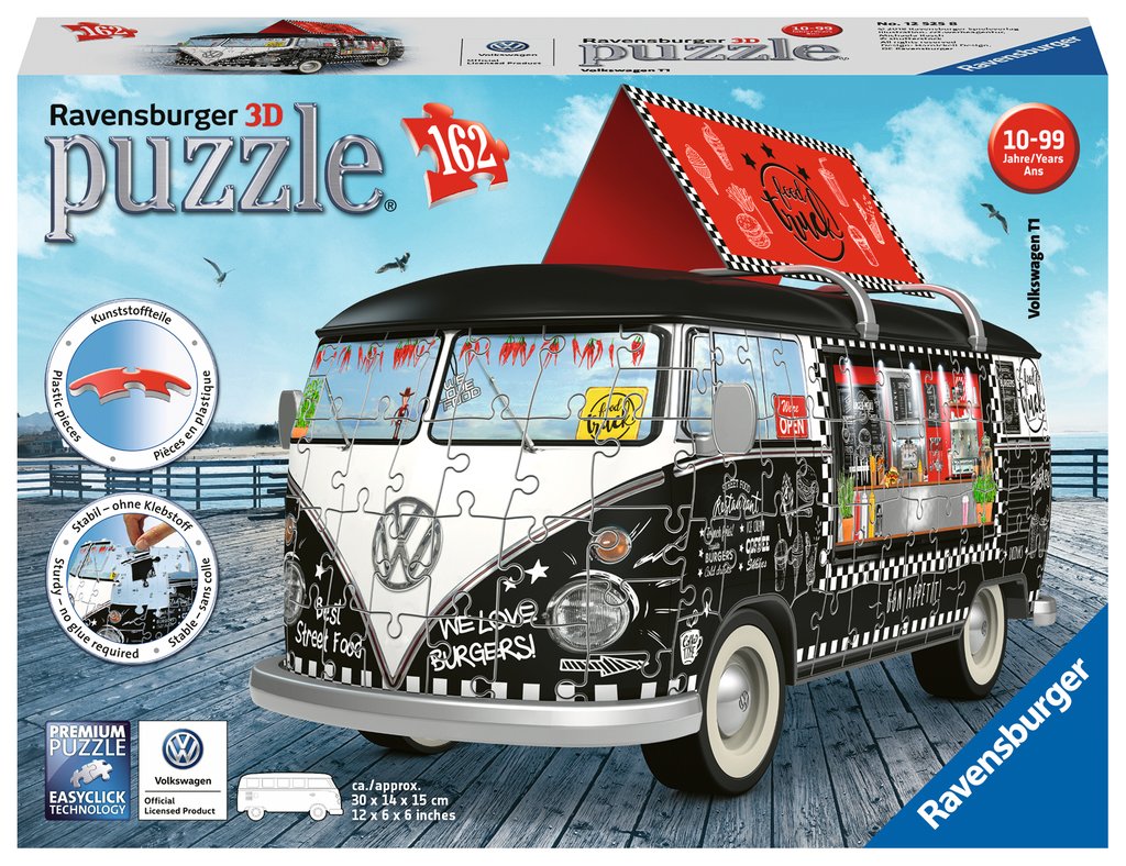 Puzzle 3D Midi Camper Volkswagen - Food Truck - Ravensburger