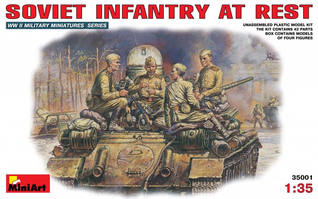Figuras 1/35 Infantería Soviética en Descanso (1943-45) MiniArt