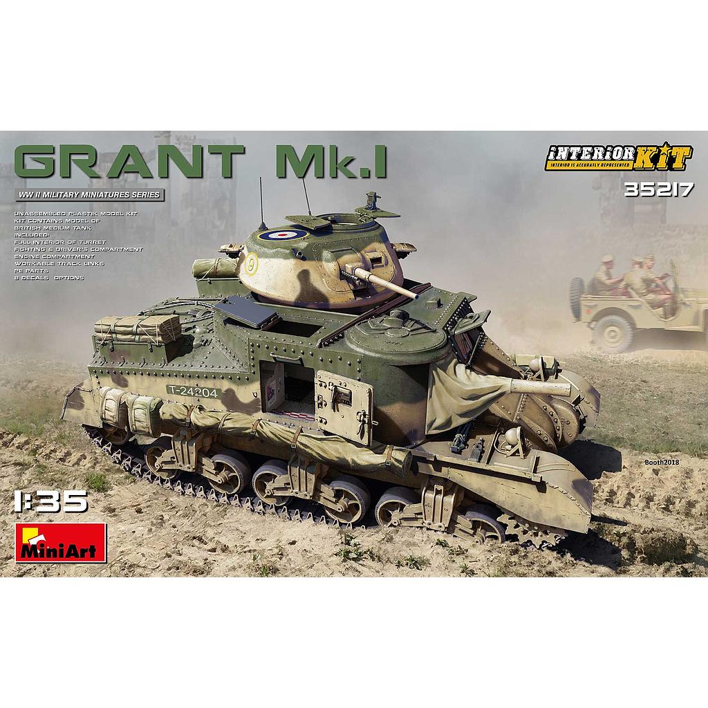 Carro 1/35 Tanque Grant Mk.I Interior Kit MiniArt