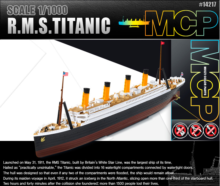 Barco 1/1000 RMS Titanic Academy