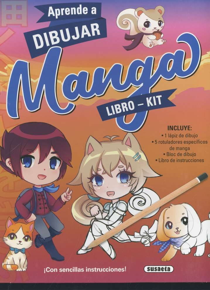 Libro Kit -Aprende a Dibujar Manga- Susaeta Ediciones