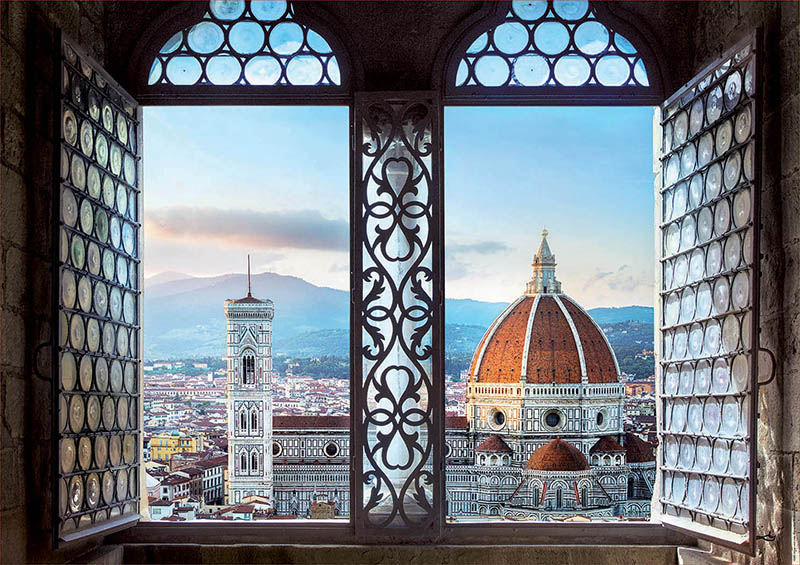 Puzzle 1000 piezas -Vistas de Florencia- Educa