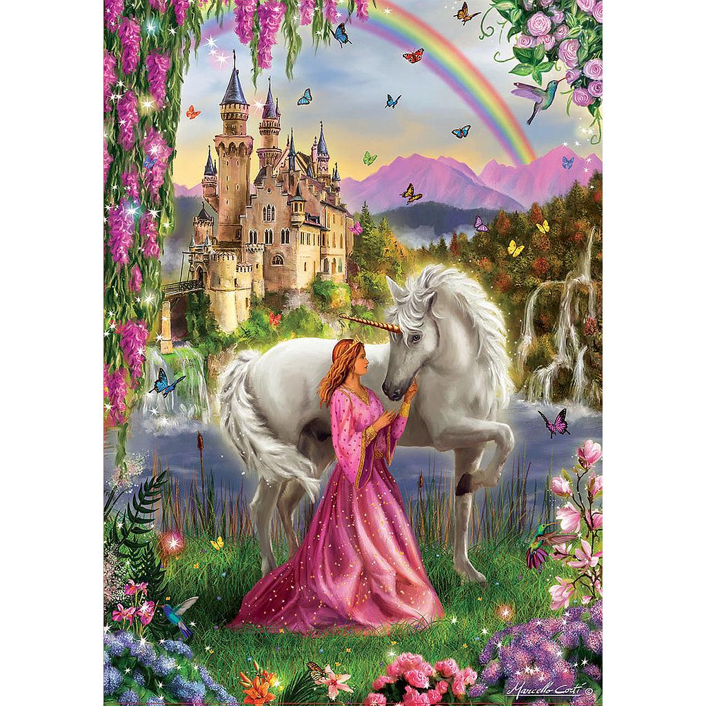 Puzzle 500 piezas -Hada y Unicornio- Educa