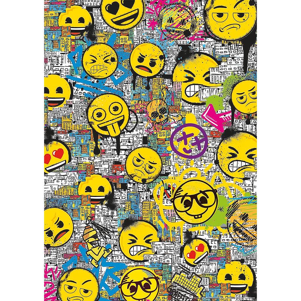 Puzzle 500 piezas -Emoji Graffiti- Educa