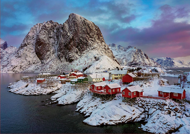 Puzzle 1500 piezas -Islas Lofoten, Noruega- Educa