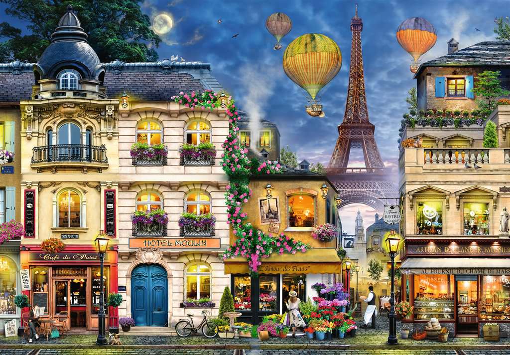 Puzzle 18000 piezas -Paseo Nocturno a París- Ravensburger