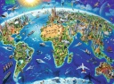 Puzzle 200 piezas XXL -Vista del Mundo desde Arriba- Ravensburger