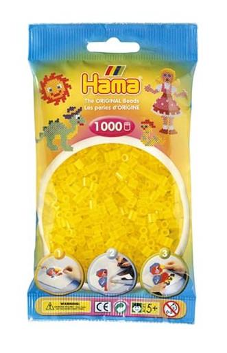 Bolsa 1000 piezas -Amarillo Translúcido 14- Hama Midi