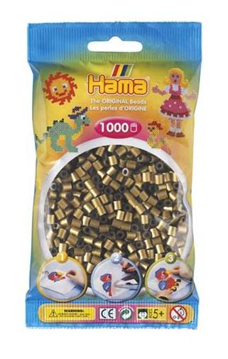 Bolsa 1000 piezas -Bronce Metalizado 63- Hama Midi