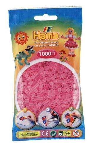 Bolsa 1000 piezas -Rosa Translúcido 72- Hama Midi