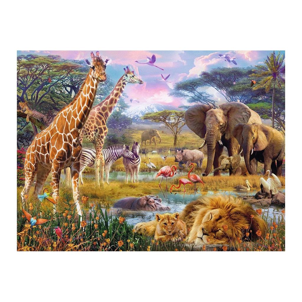Puzzle 1500 piezas -Los Colores de Africa- Ravensburger