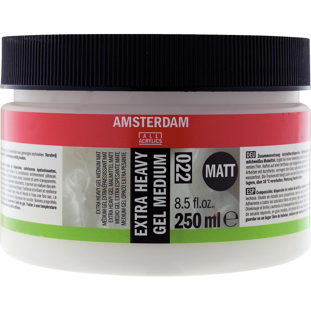 Gel Medium para Acrílico -Extra Heavy Mate- 250 ml. Amsterdam Talens
