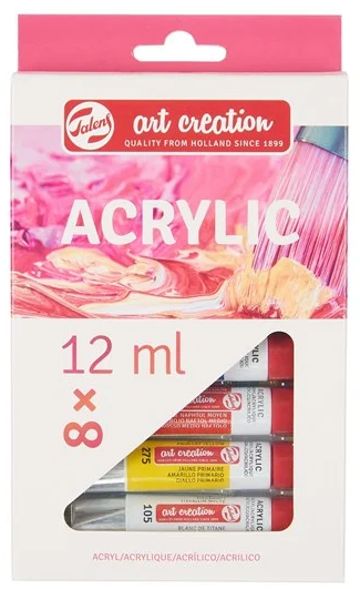 Set 8 Tubos 12 ml. Acrílico Art Creation Talens