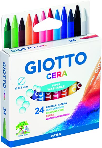 Estuche Ceras Escolares (24 Colores) Giotto