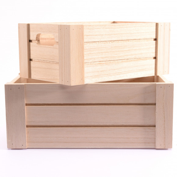 Set 2 Cajas Madera -Fruta-