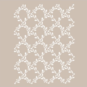 Plantilla Stencil 21 x 30 cm. -Textura Floral- Cadence
