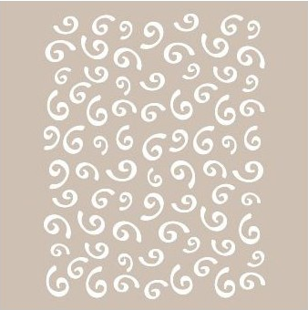 Plantilla Stencil 21 x 30 cm. -Espirales- Cadence