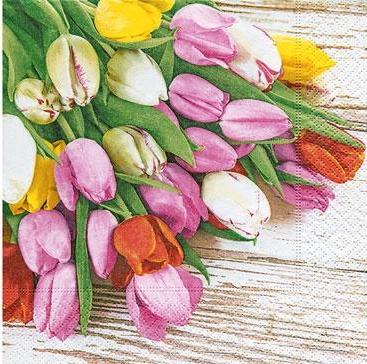 Servilleta 33 x 33 cm. -Bunch of Tulips- Paper+Design