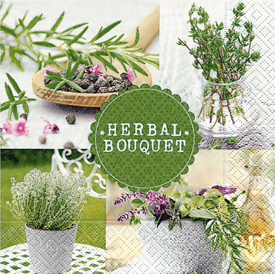 Servilleta 33 x 33 cm. -Herbal Bouquet- Paper+Design