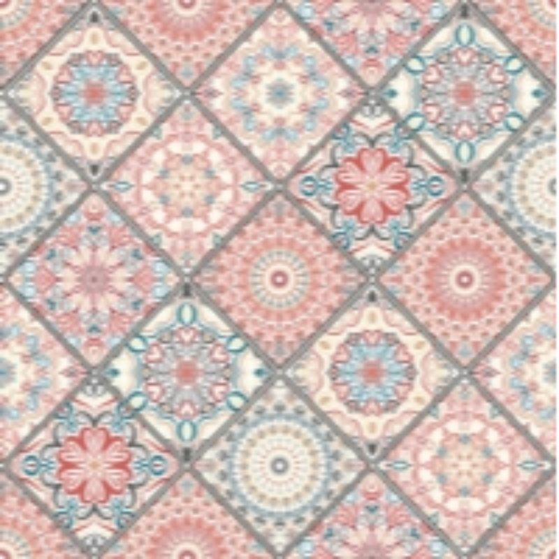 Servilleta 33 x 33 cm. -Azulejo Mandala-
