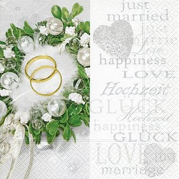 Servilleta 33 x 33 cm. -Happiness And Love- Paper+Design