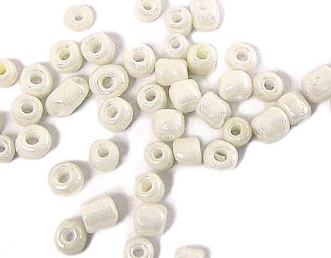 Rocalla Vidrio Redonda Ivory Blanco 2,3 mm. 10/0