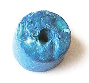 Cuenta Madera Disco Azul 5 x 3 mm. (120 pzs. Aprox.)