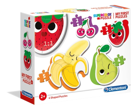 Puzzles Progresivos 3+6+9+12 piezas -Fruta y Verdura- Clementoni