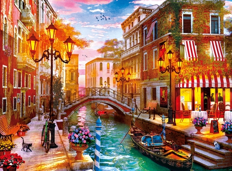 Puzzle 500 piezas -Atardecer en Venecia- Clementoni