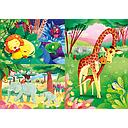 Puzzles 3 x 48 piezas -Animales de la Sabana- Clementoni