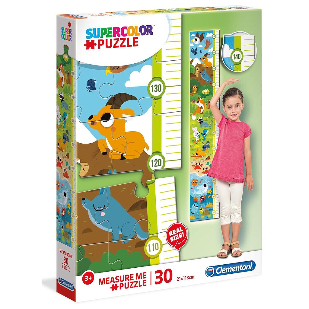 Puzzle "Medidor" 30 piezas -Animales- Clementoni