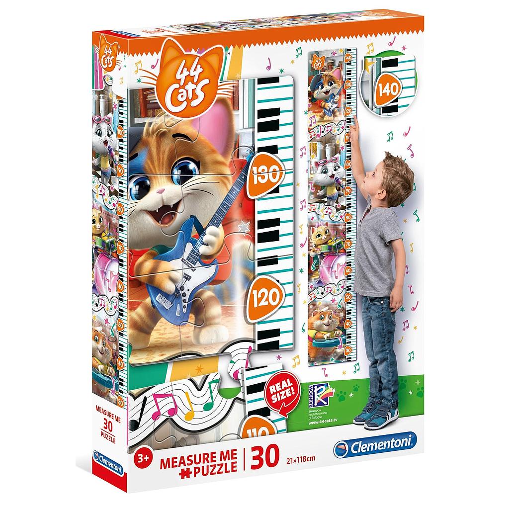 Puzzle "Medidor" 30 piezas -44 Gatos- Clementoni