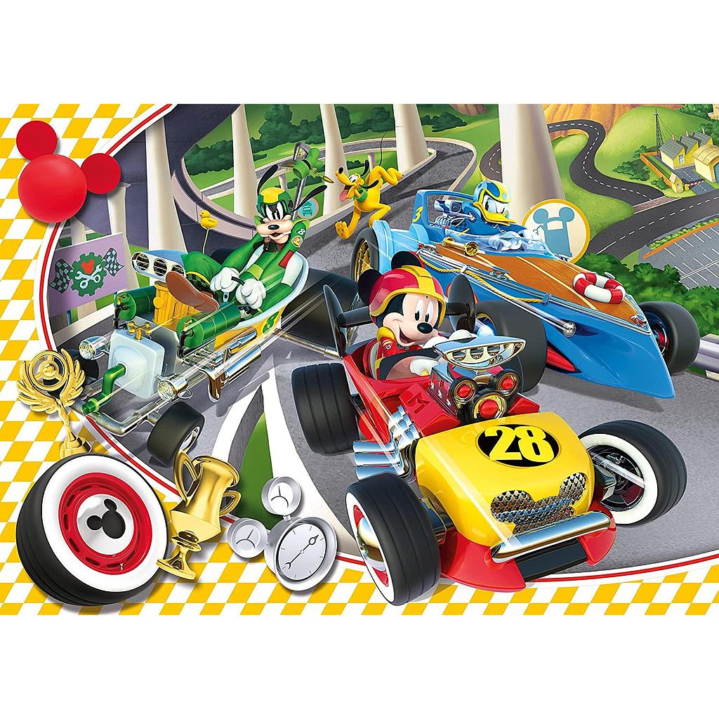 Puzzle 60 piezas -Mickey and the Roadster Racer- Clementoni