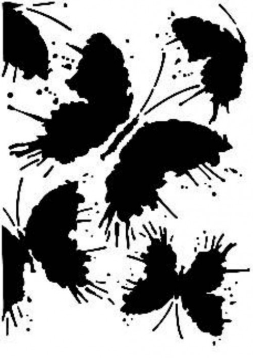 Plantilla Stencil 21 x 30 cm. -Mariposas- Cadence