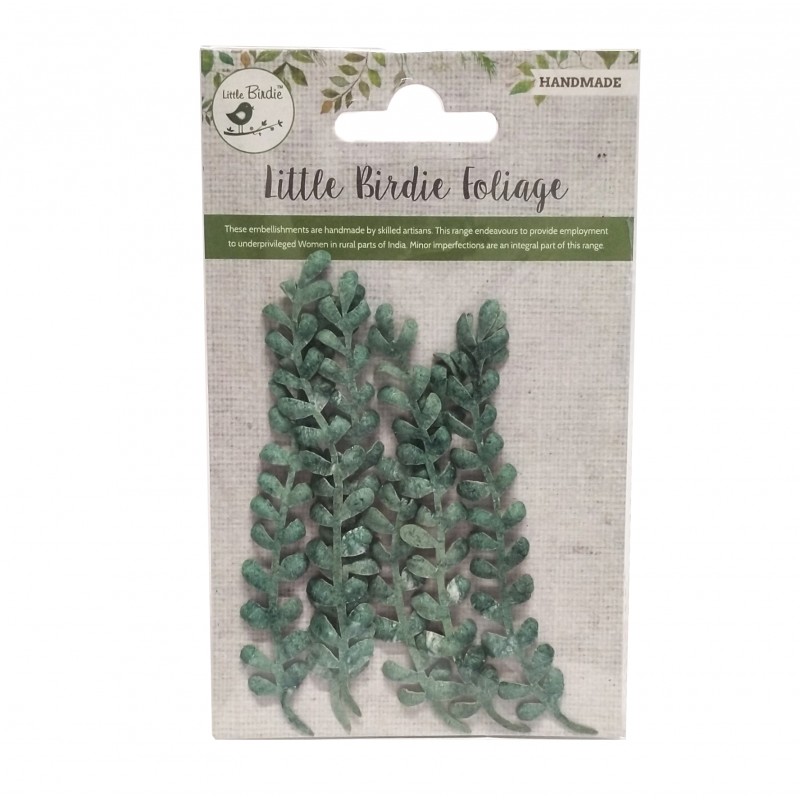 Hojas Papel -Snow Fern- (6 pzs.) Little Birdie