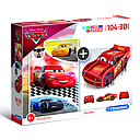 Puzzle 104 piezas + Modelo 3D -Cars- Clementoni