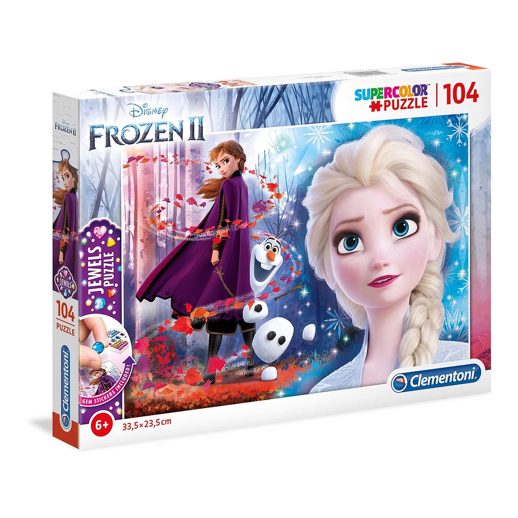 Puzzle 104 piezas con Joyas -Frozen 2- Clementoni