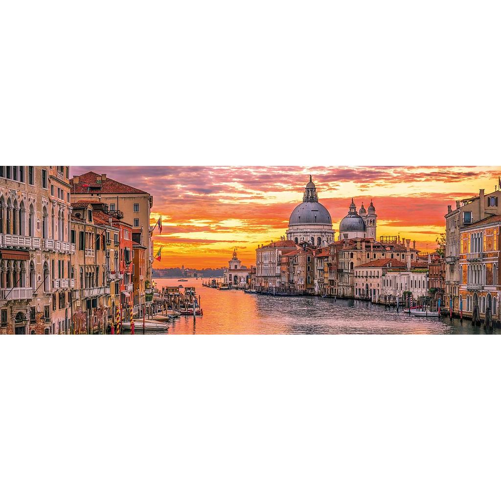 Puzzle 1000 piezas -Panorama: El Gran Canal de Venecia- Clementoni