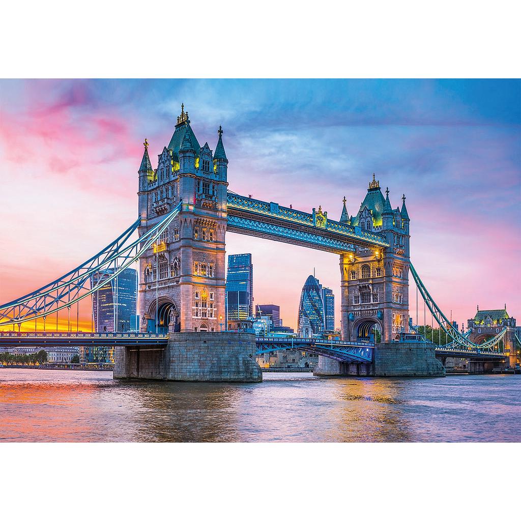 Puzzle 1500 piezas -Tower Bridge al Atardecer- Clementoni